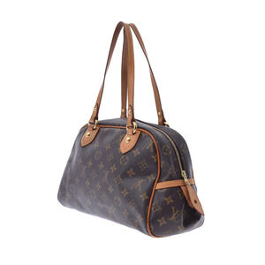 Louis Vuitton Canvas Handbag Brown Montorgueil Monogram